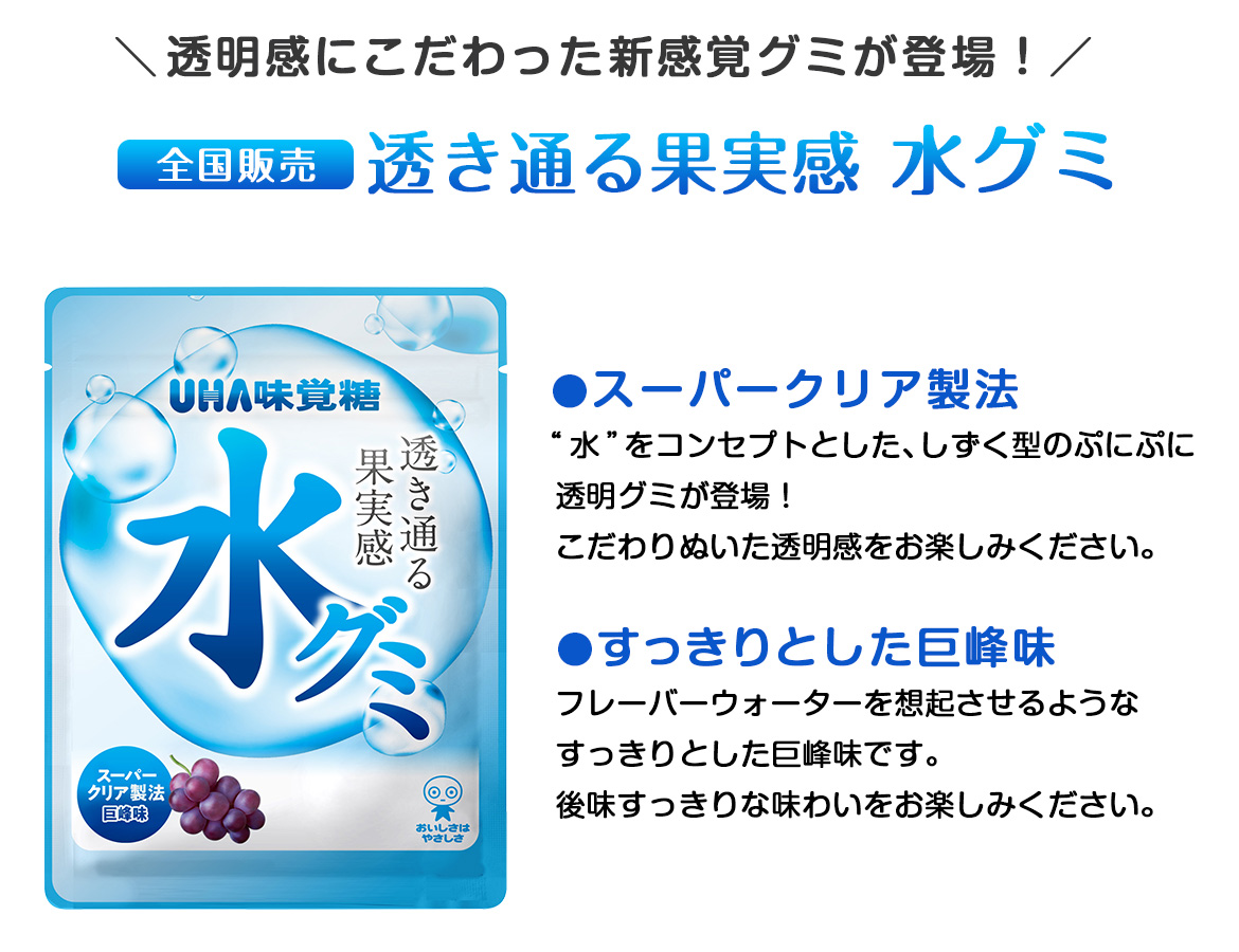 水グミ Uha味覚糖 公式 健康 美容 通販サイト