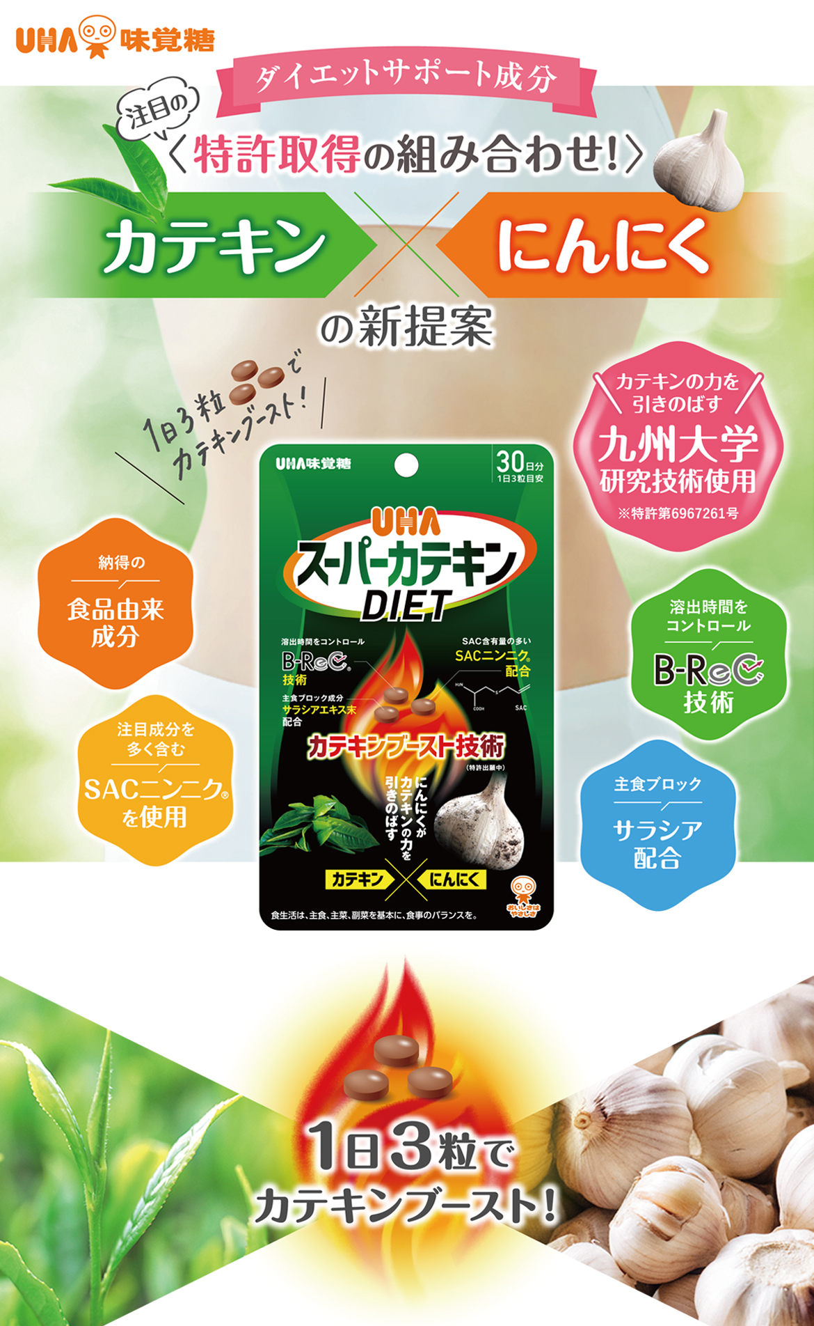 スーパーカテキンDIET 30日分（お試し品） | UHA味覚糖【公式】健康・美容 通販サイト